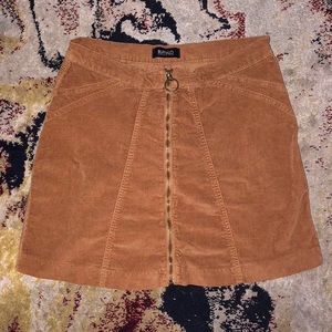 Buffalo curdoroy zip up skirt